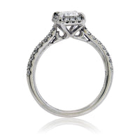 Emerald-Cut Diamond and Diamond Accented Ring - Park City Jewelers