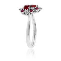 Emerald Cut Red Emerald and Diamond Ring - Park City Jewelers