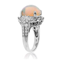 Ethiopian Opal and Diamond Ring - Park City Jewelers