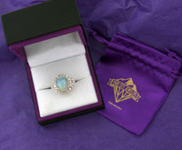 Ethiopian Opal and Diamond Ring - Park City Jewelers