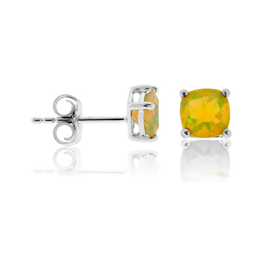 Ethiopian Opal Stud Earrings - Park City Jewelers