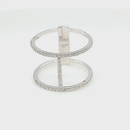 Straight Bar Diamond Fashion Ring