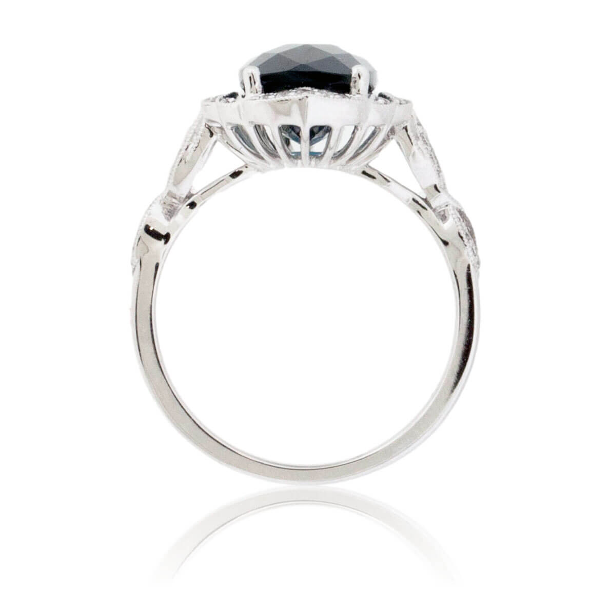 Fancy Cut London Blue Topaz Milgrain Style Ring - Park City Jewelers