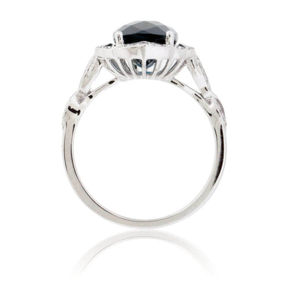 Fancy Cut London Blue Topaz Milgrain Style Ring - Park City Jewelers