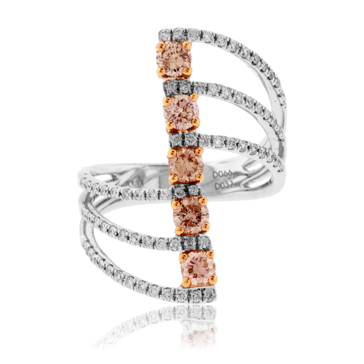 Fancy Natural Pink Diamond & Diamond Accented Ring - Park City Jewelers