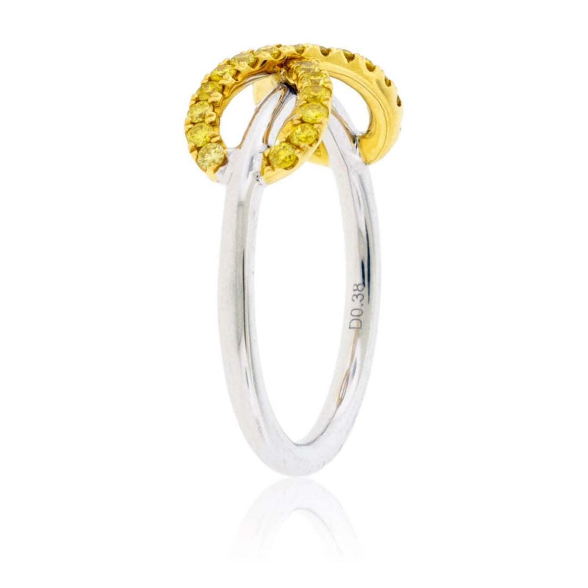 Fancy Natural Yellow Diamond Infinity Symbol Ring - Park City Jewelers