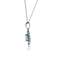 Filigree Style Aquamarine Pendant - Park City Jewelers