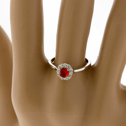 Fire Opal and Diamond Ring - Park City Jewelers