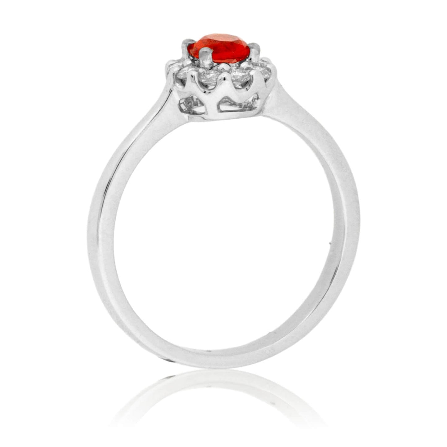 Fire Opal and Diamond Ring - Park City Jewelers