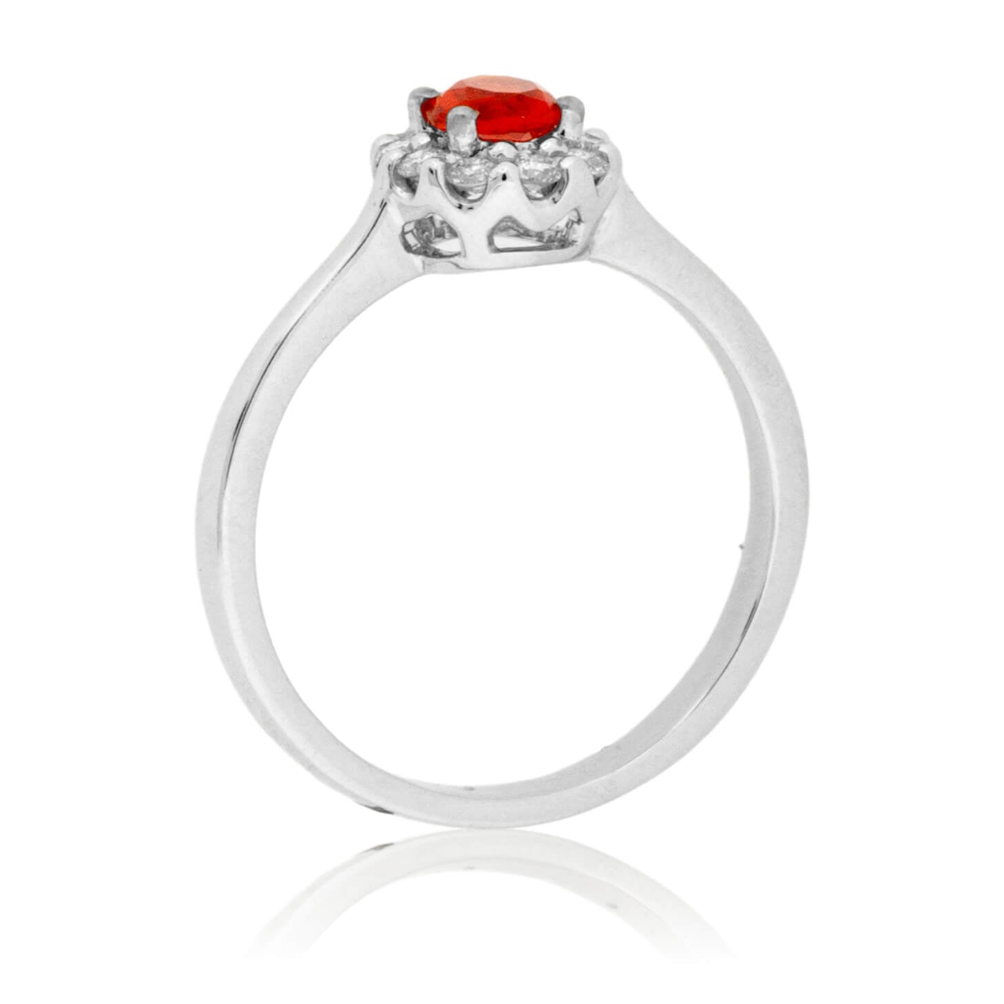 Fire Opal and Diamond Ring - Park City Jewelers