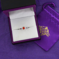 Fire Opal and Diamond Ring - Park City Jewelers