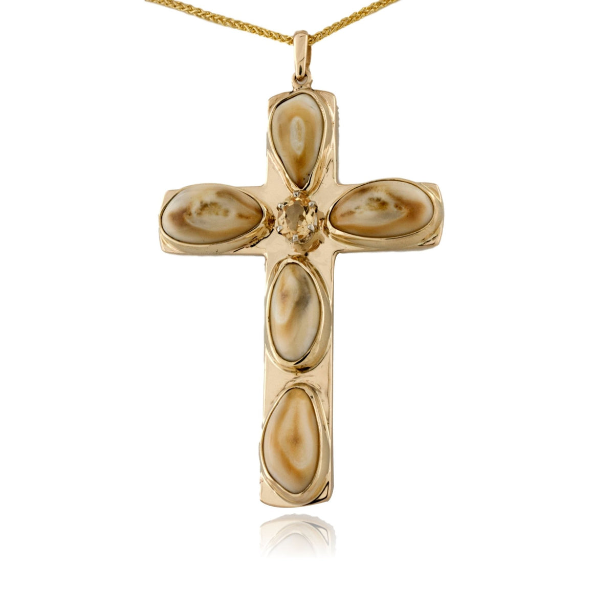 Five Elk Ivory Cross Necklace - Park City Jewelers
