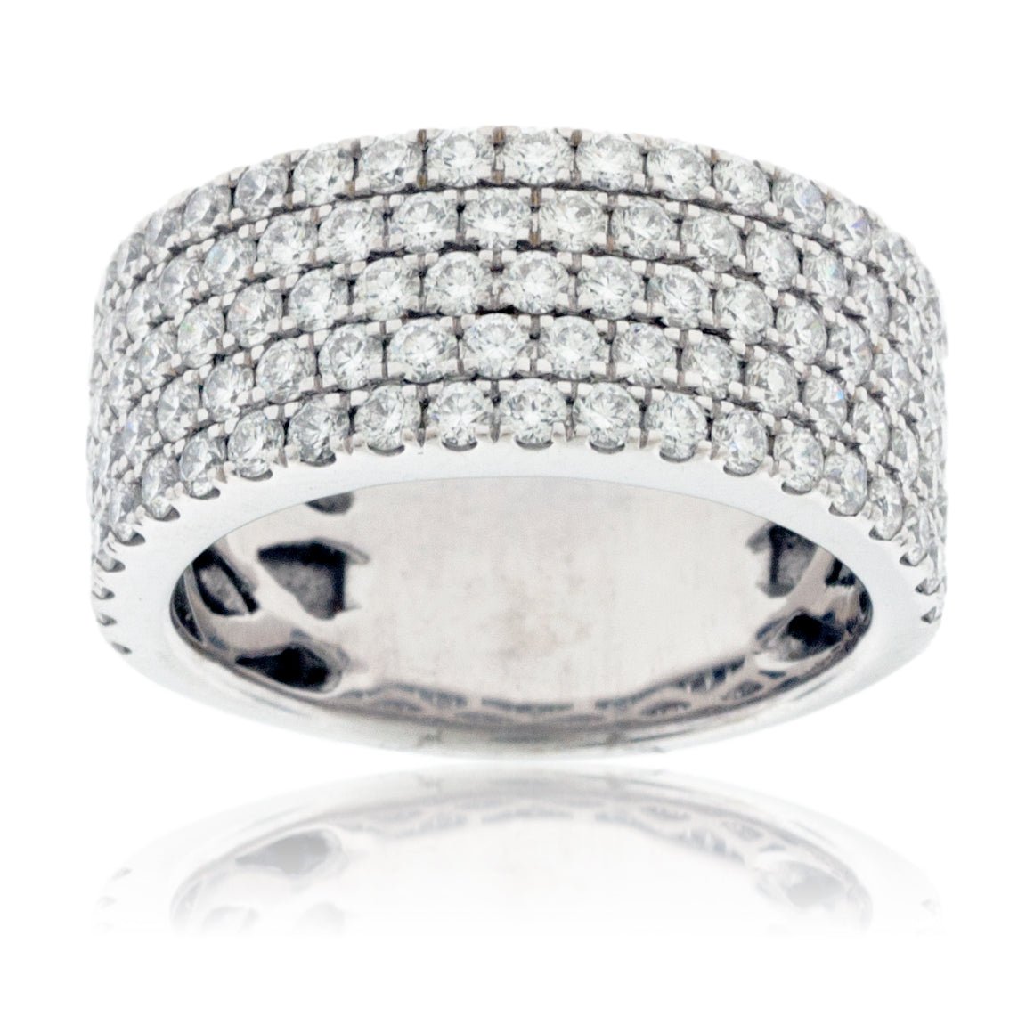Five Row Pavé Diamond Band - Park City Jewelers