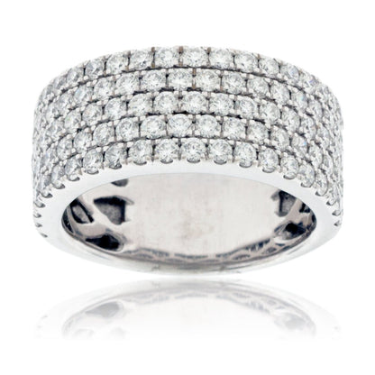 Five Row Pavé Diamond Band - Park City Jewelers
