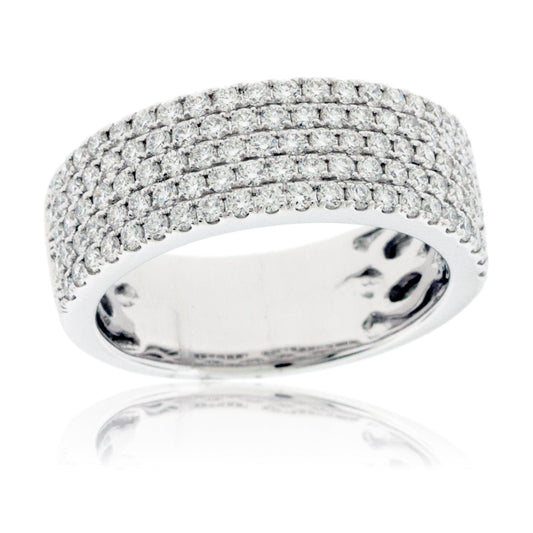 Five Row Pavé Diamond Band - Park City Jewelers