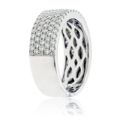 Five Row Pavé Diamond Band - Park City Jewelers