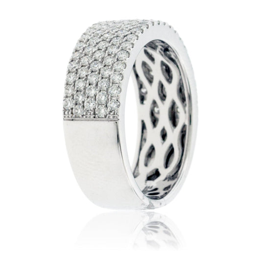 Five Row Pavé Diamond Band - Park City Jewelers