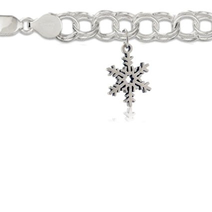 Flat Snowflake Charm - Park City Jewelers