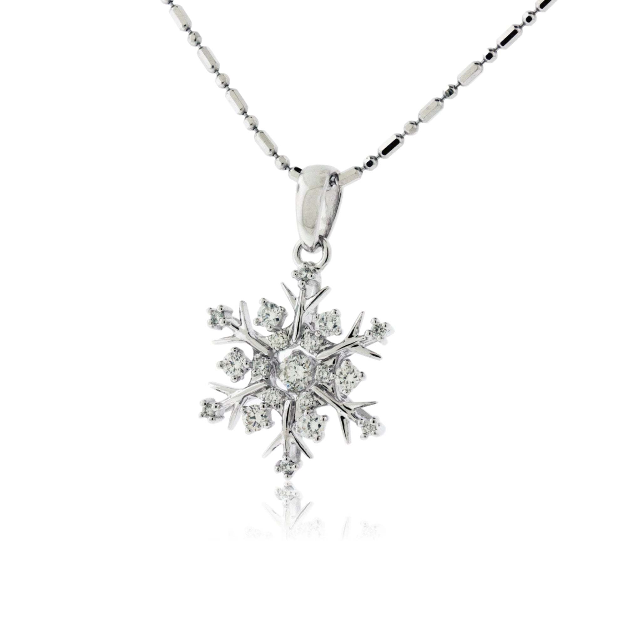 Snowflake Necklace 1/2 ct tw Diamonds 10K White Gold | Kay Outlet