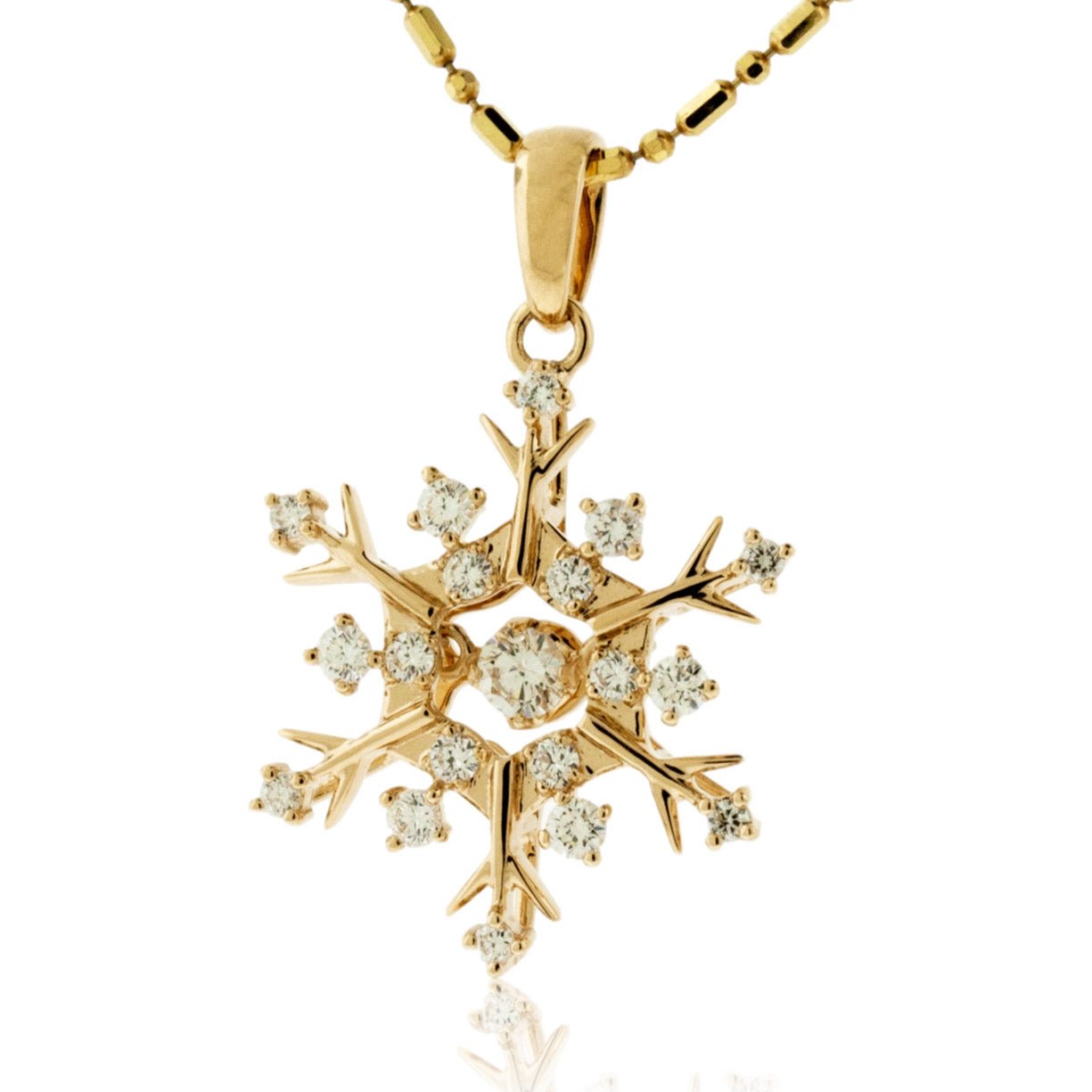 14k gold snowflake 2024 necklace