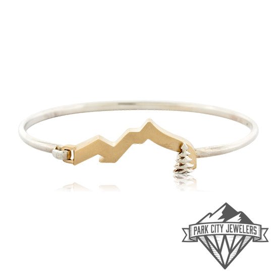 Gold Mountain Bangle Bracelet - Park City Jewelers