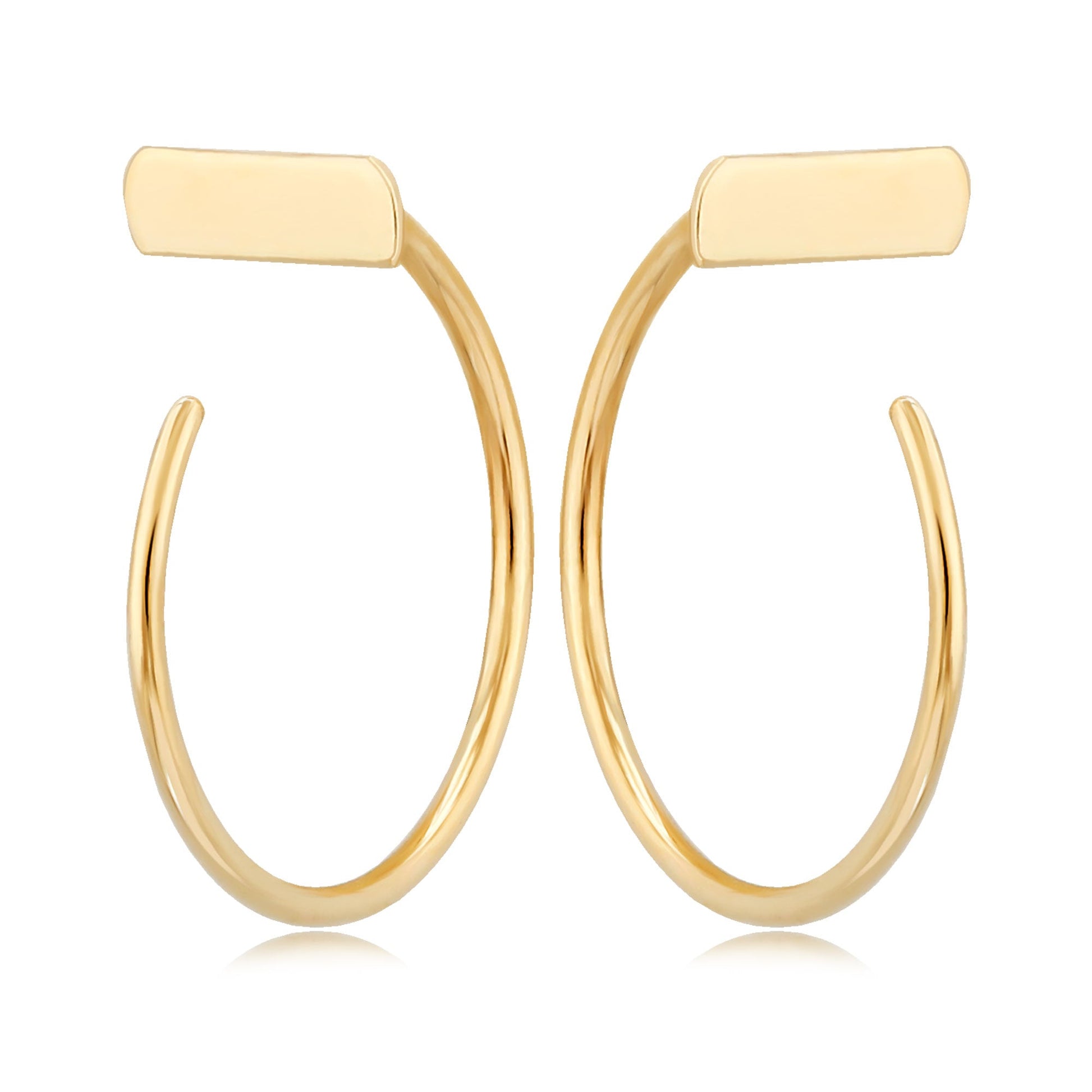Gold Simple Bar Cuff Earring - Park City Jewelers