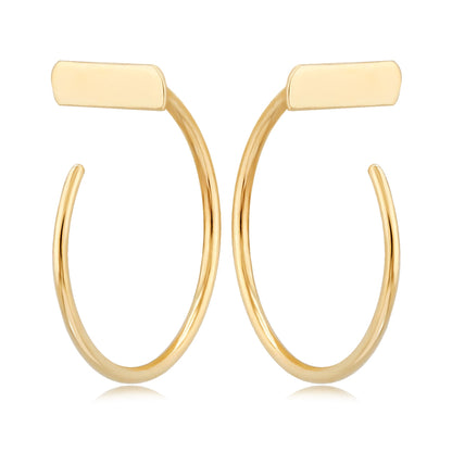 Gold Simple Bar Cuff Earring - Park City Jewelers