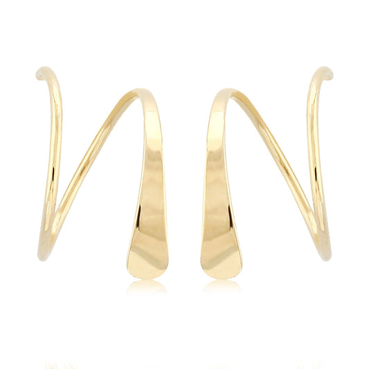 Gold Tapered Wire Cuff Earring - Park City Jewelers