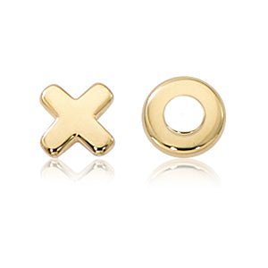 Gold X & O's Stud Earrings - Park City Jewelers