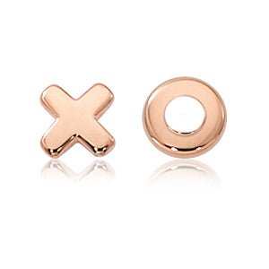 Gold X & O's Stud Earrings - Park City Jewelers