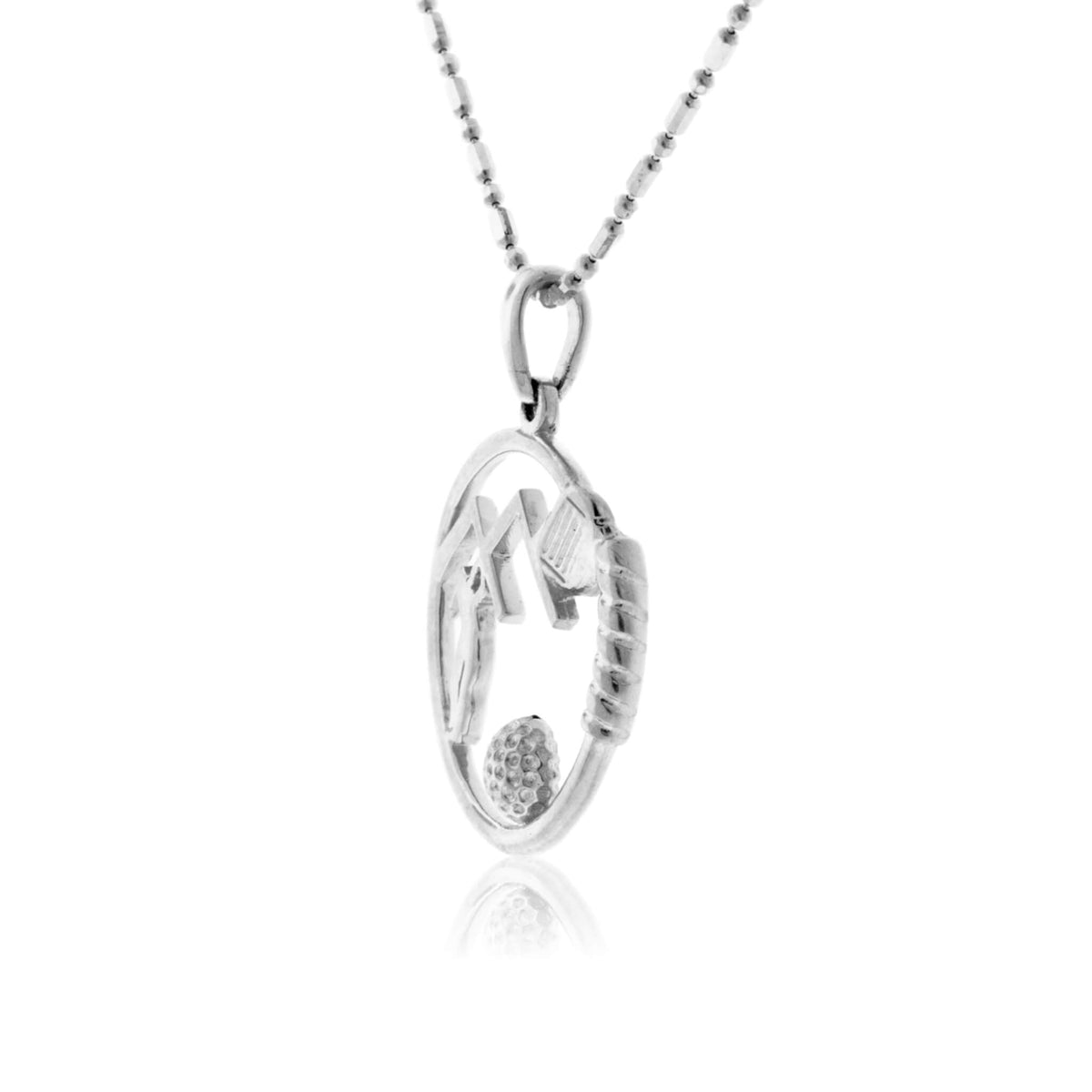 Golfing in the Mountains Necklace - Park City Jewelers