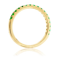 Green Emerald Band - Park City Jewelers