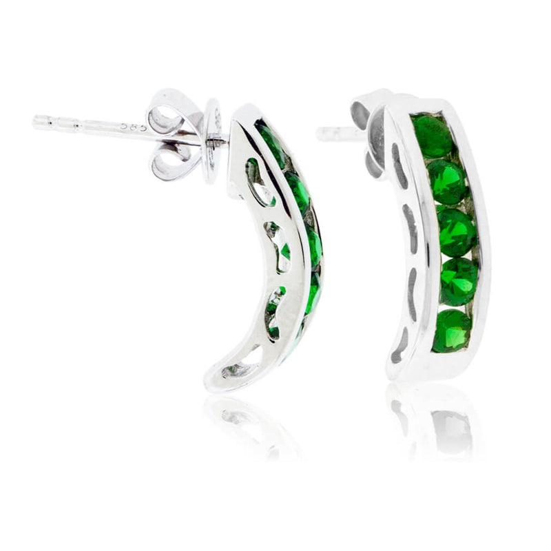 Green Tsavorite Garnet Drop Earrings - Park City Jewelers