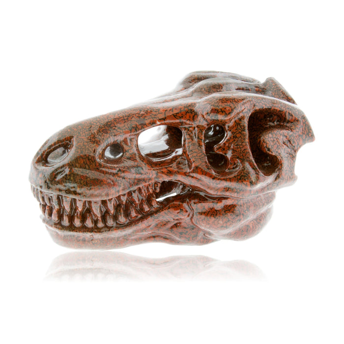Hand Carved Dinosaur Bone T-Rex Skull - Park City Jewelers