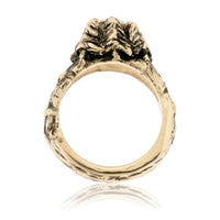 Hand Carved Mountain & Tree Inspired Engagement Ring - Park City Jewelers