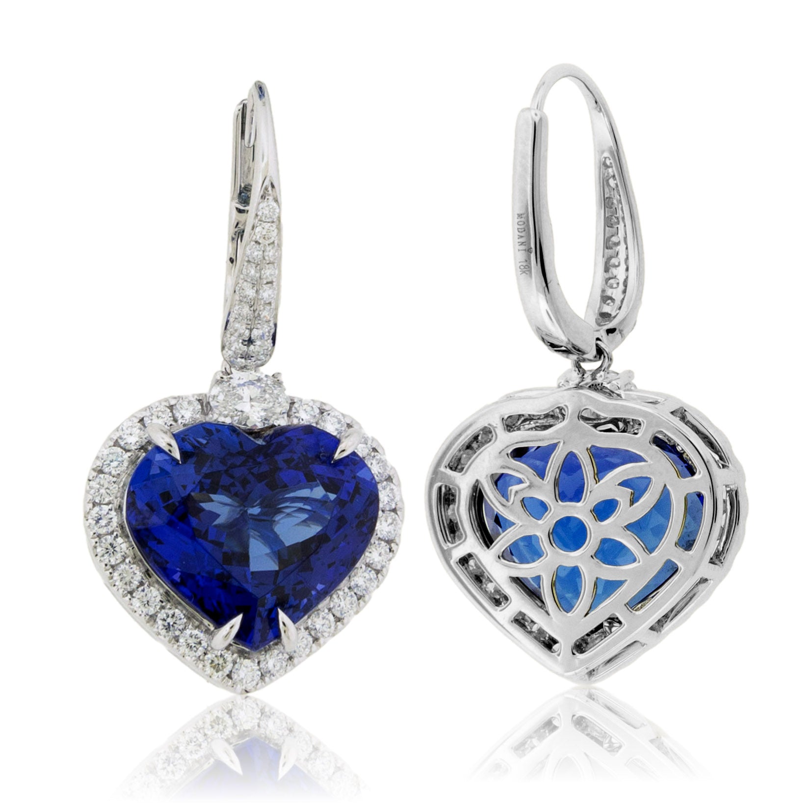 Tanzanite on sale heart earrings