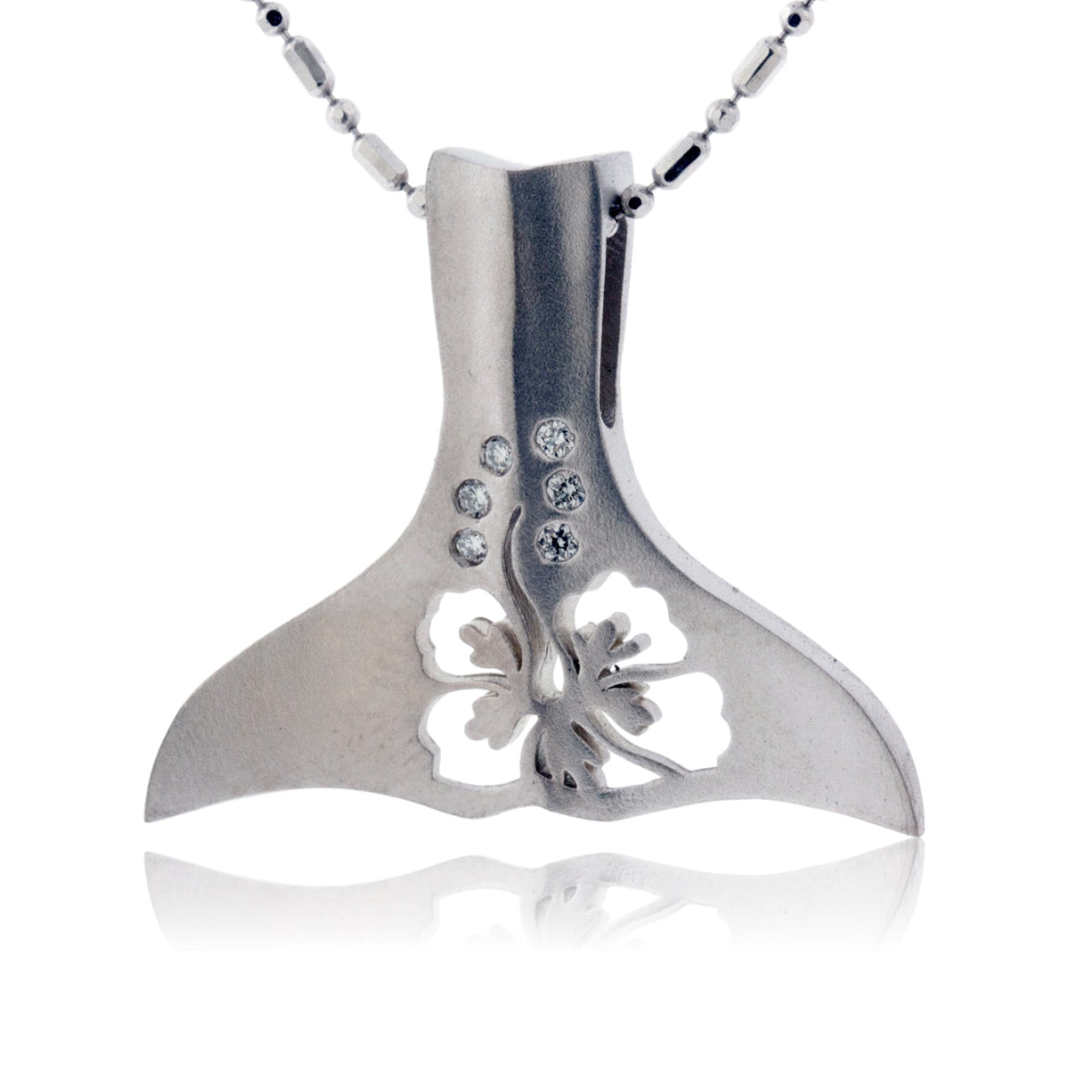 Hibiscus Whale Tail Necklace - Park City Jewelers