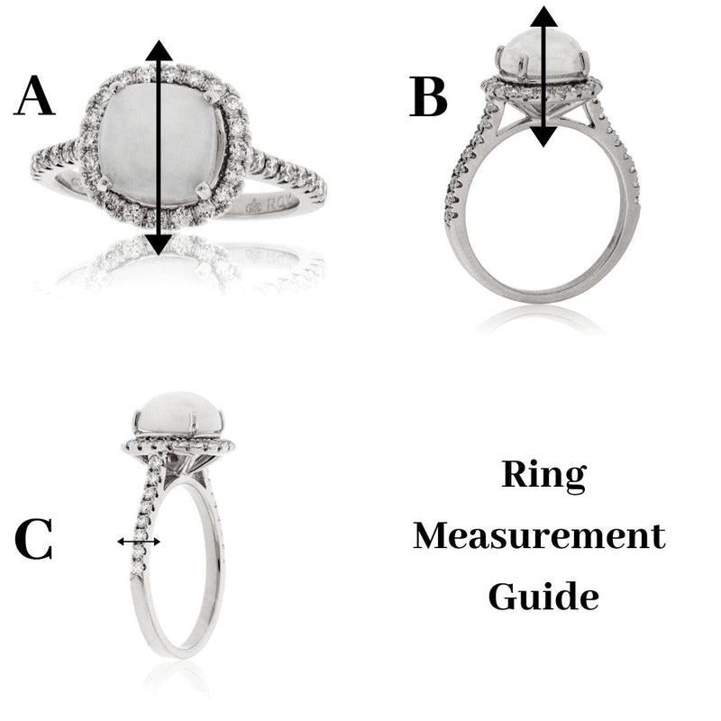 Hidden Diamond Halo & Moissanite Center Stone Engagement Ring - Park City Jewelers