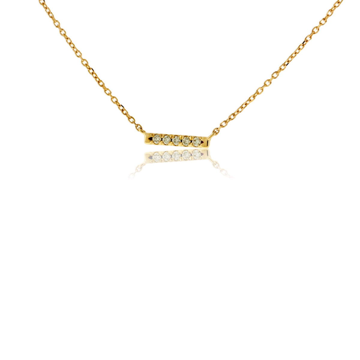 Horizontal Diamond Bar Necklace - Park City Jewelers