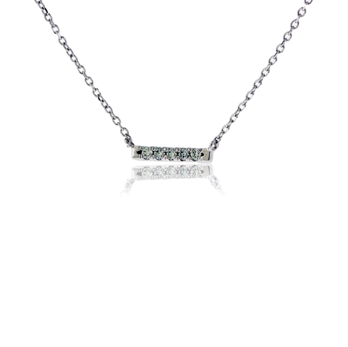 Horizontal Diamond Bar Necklace - Park City Jewelers
