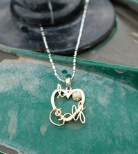 I Love Golf Pendant - Park City Jewelers