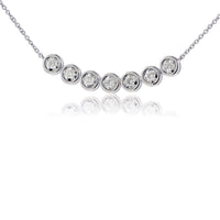 Illusion Bezel Set Diamond Bar Style Necklace - Park City Jewelers