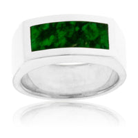 Inlay Ring in Sterling Silver - Park City Jewelers