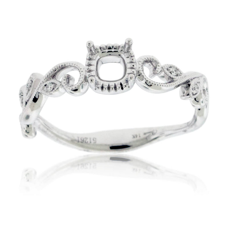 Intricate Design Semi Mount Diamond Ring - Park City Jewelers