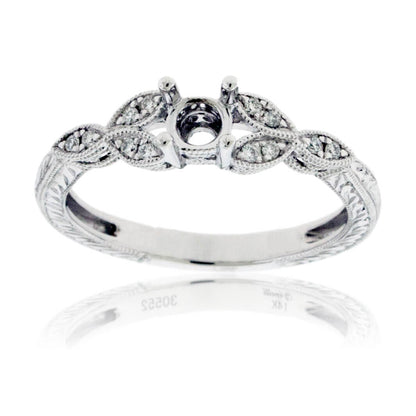 Intricate Design Semi Mount Diamond Ring - Park City Jewelers
