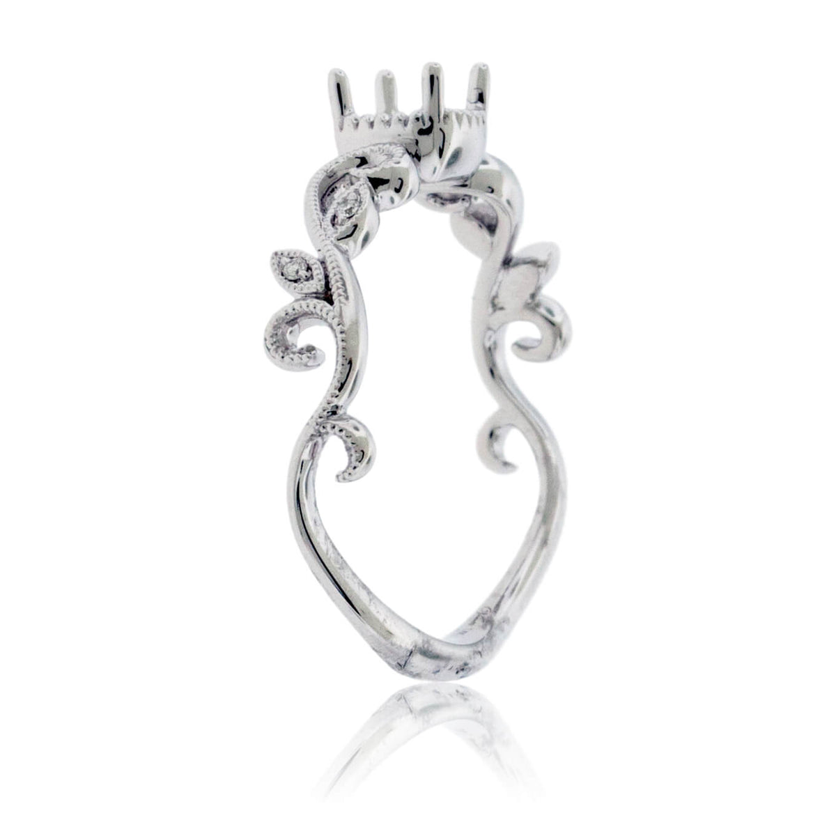 Intricate Design Semi Mount Diamond Ring - Park City Jewelers