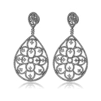 Intricate Diamond Drop Earrings - Park City Jewelers