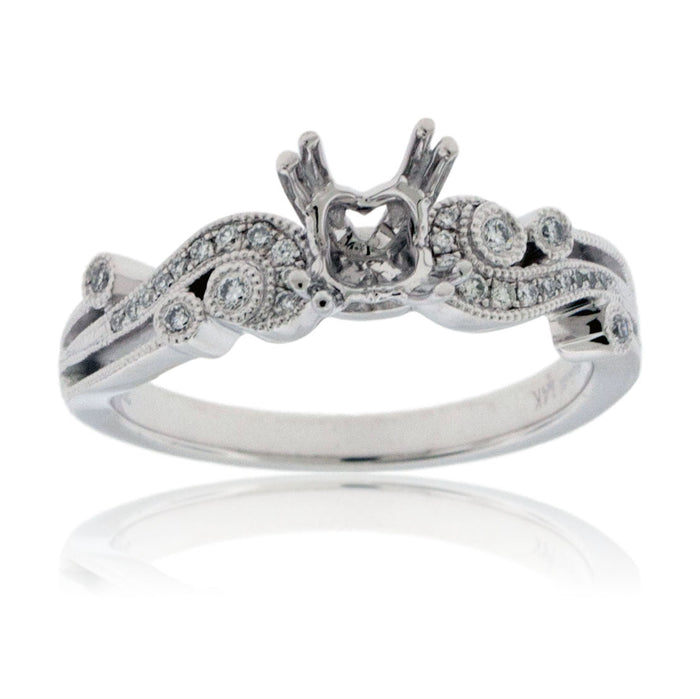 Intricate Style Diamond Engagement Semi-Mount Ring - Park City Jewelers