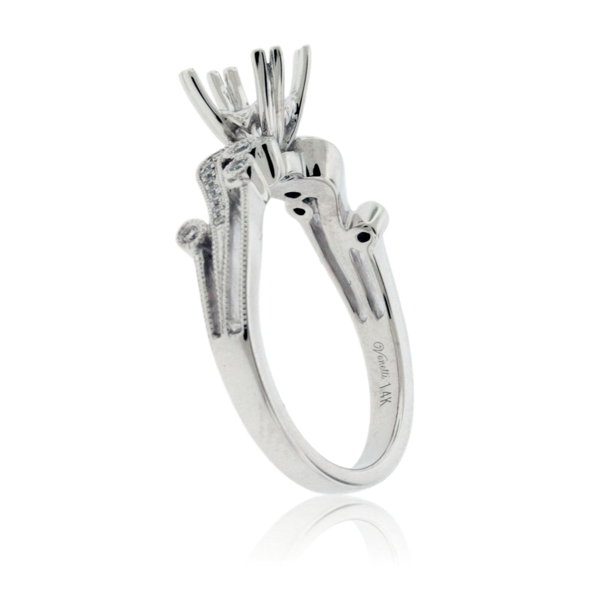 Intricate Style Diamond Engagement Semi-Mount Ring - Park City Jewelers