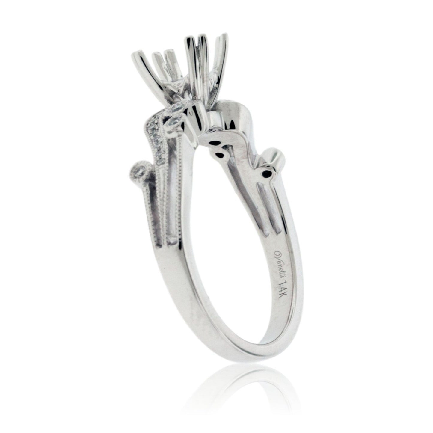 Intricate Style Diamond Engagement Semi-Mount Ring - Park City Jewelers